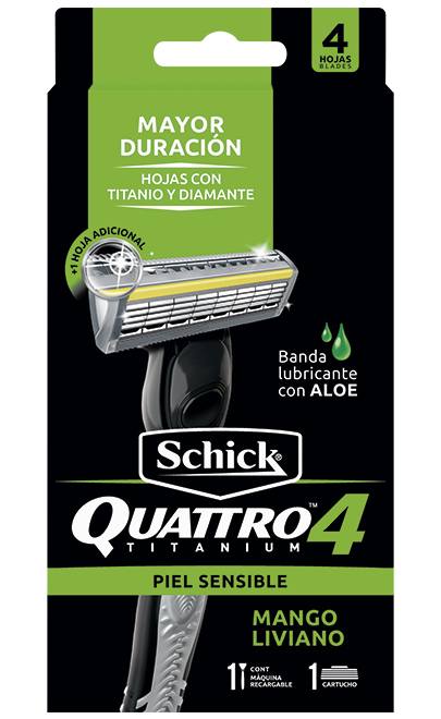 maquina afeitar quattro titanium